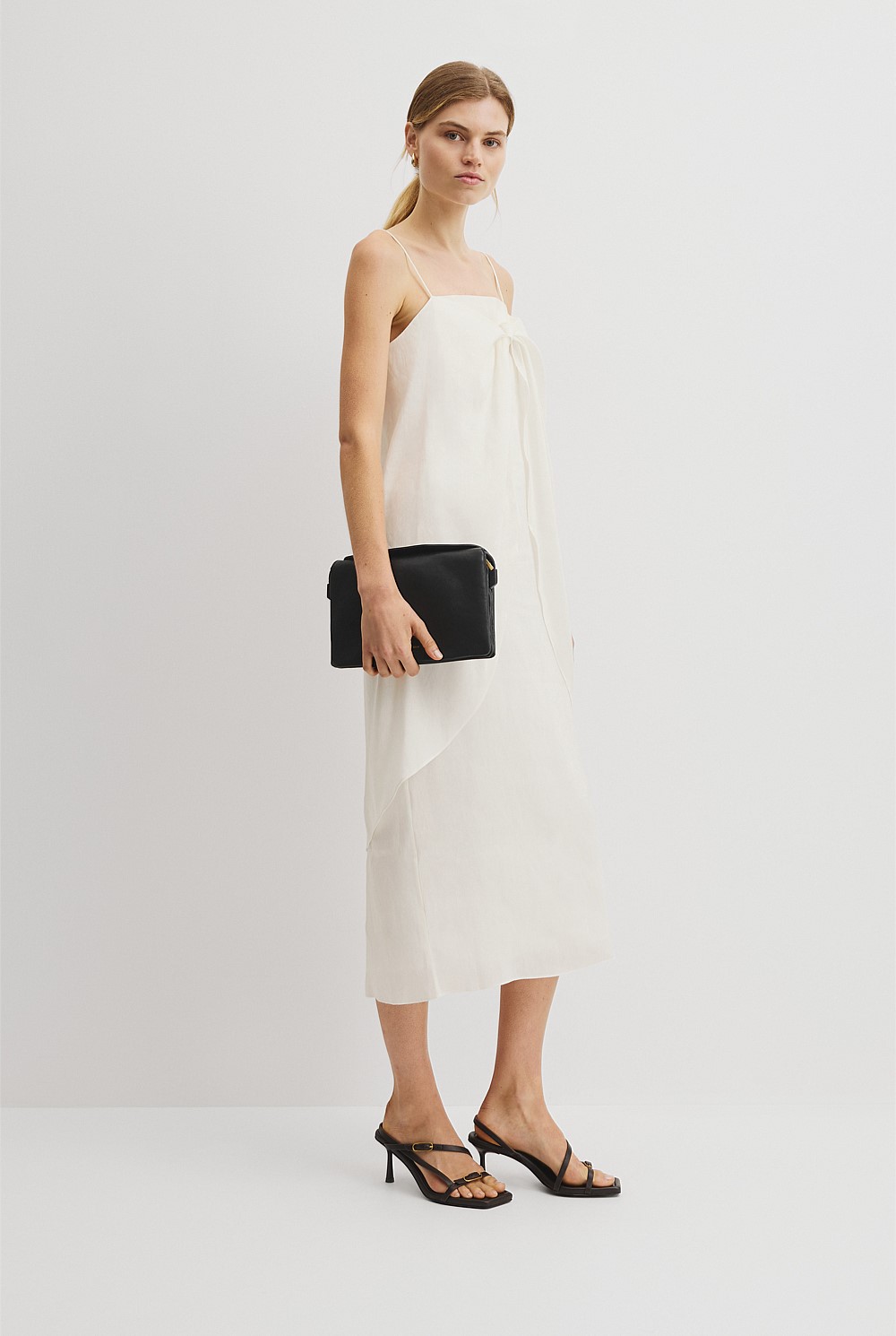 Tie Detail Midi Dress