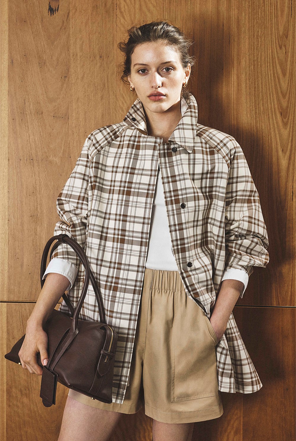 Plaid Swing Coat