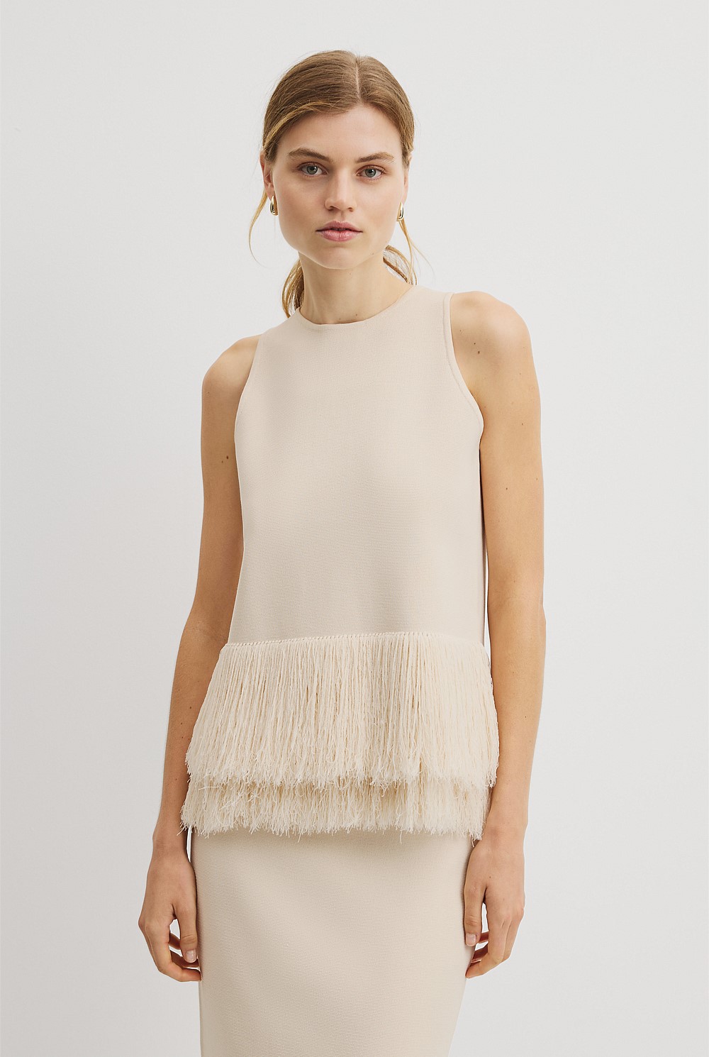 Fringe Knit Top