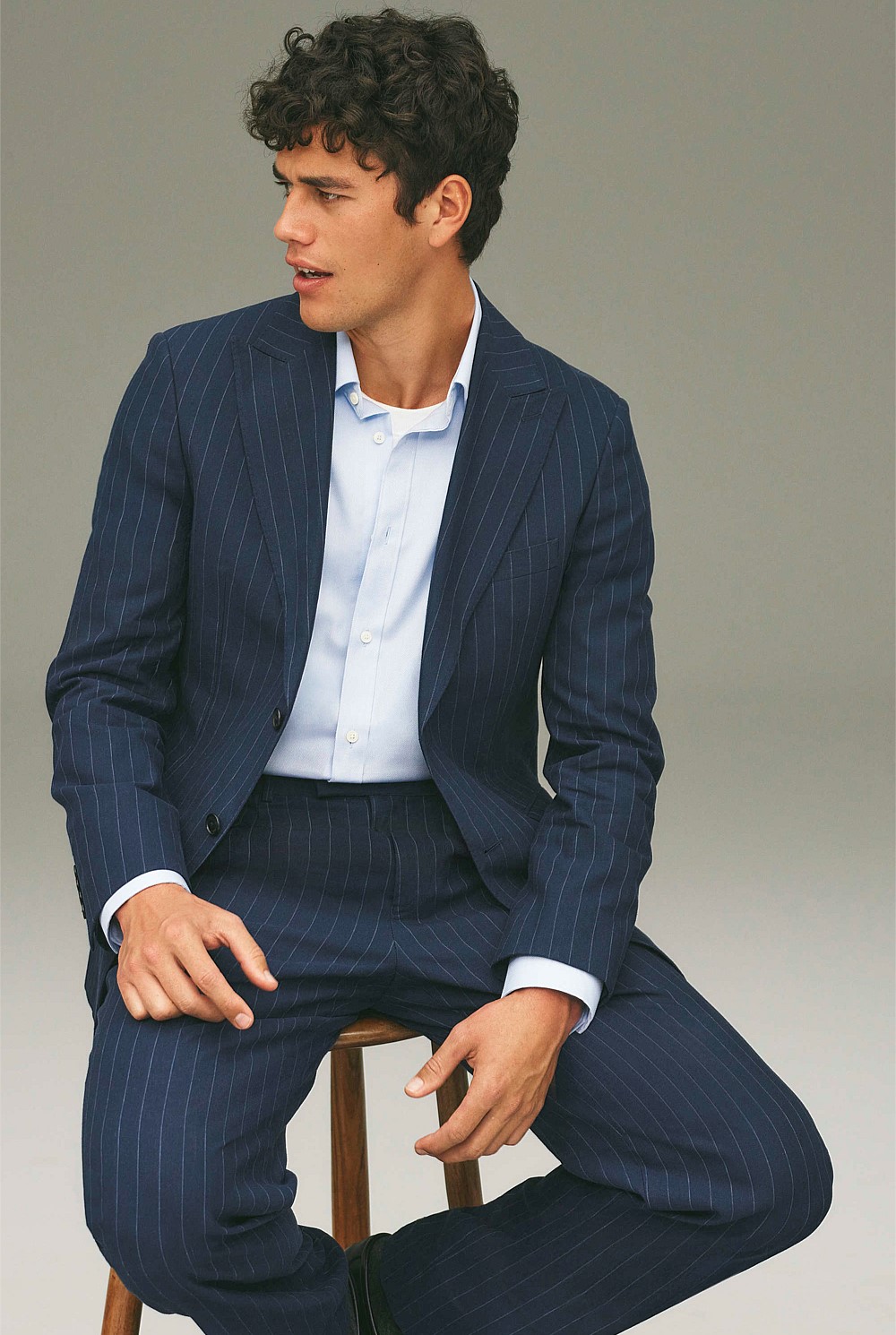 Regular Fit Pinstripe Jacket
