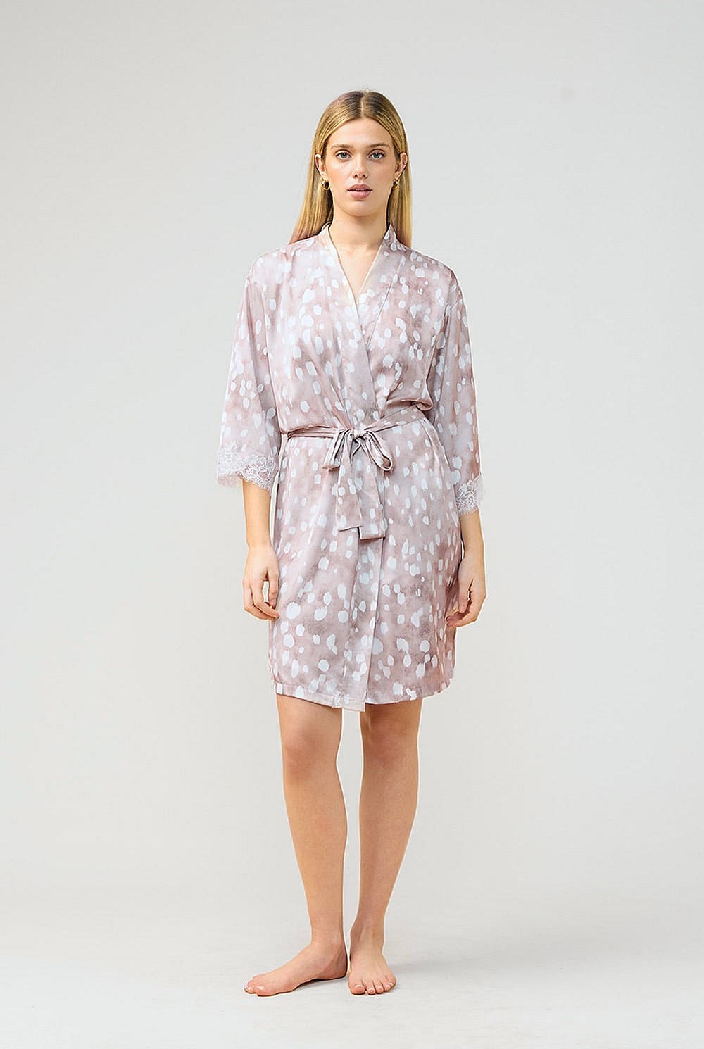 Hadley Brown Spot Robe