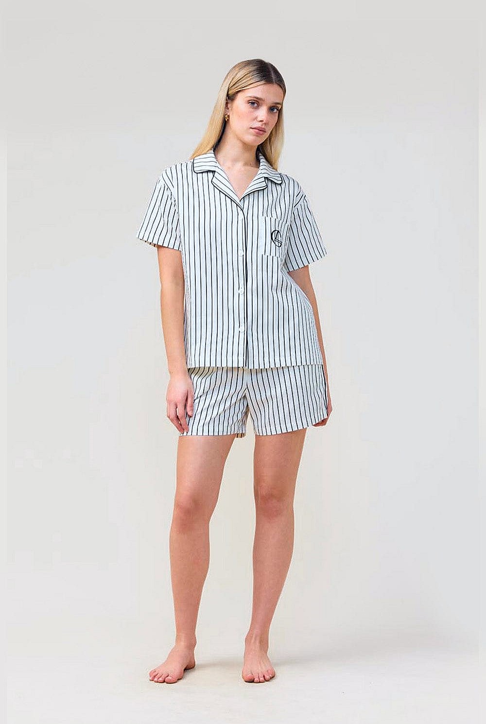 Poppy Stripe Short Pj Set