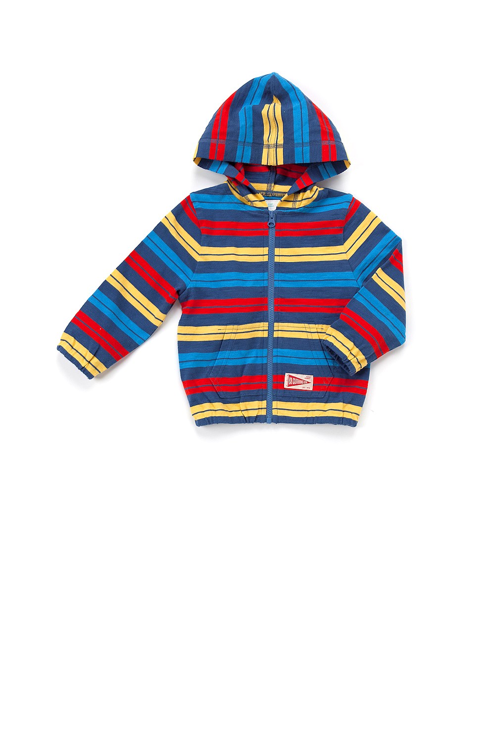 Stripe Zip Through Hoodie