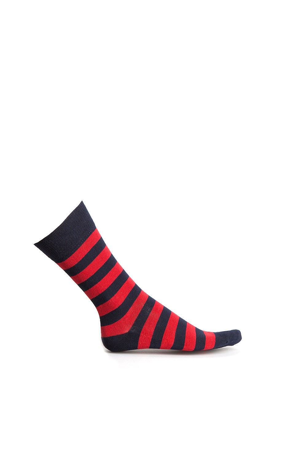 Block Stripe Crew Socks