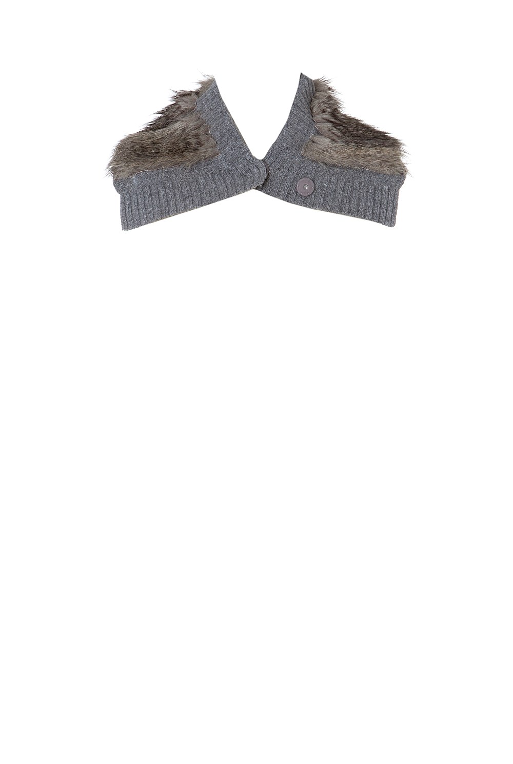 Faux Fur Trim Collar