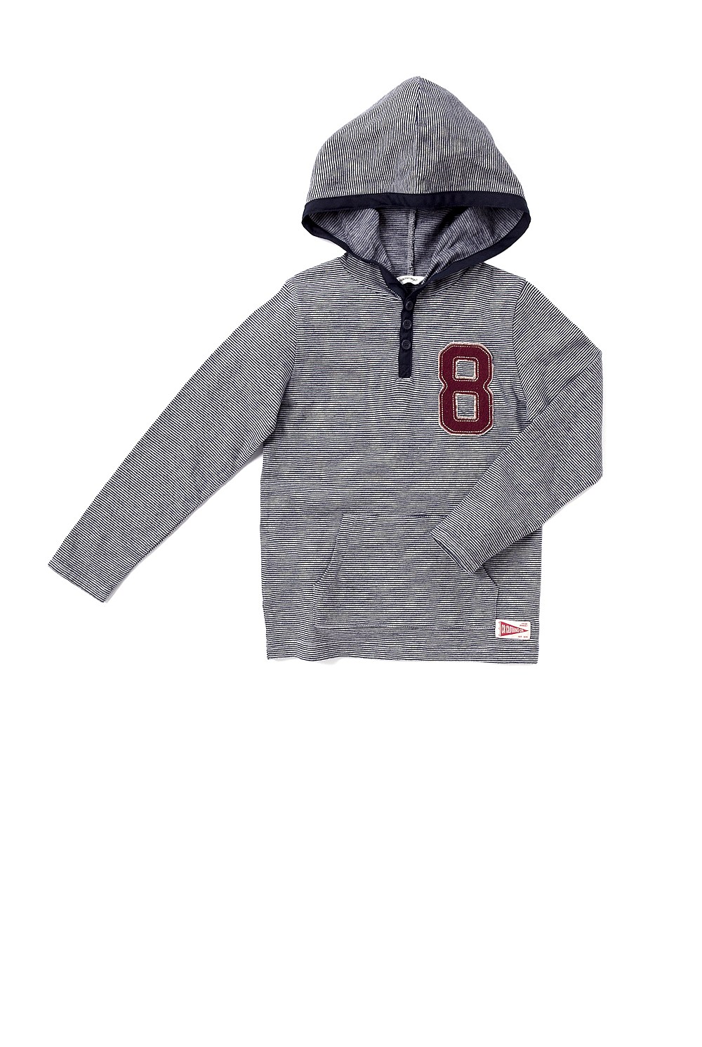 Henley Applique Hoodie