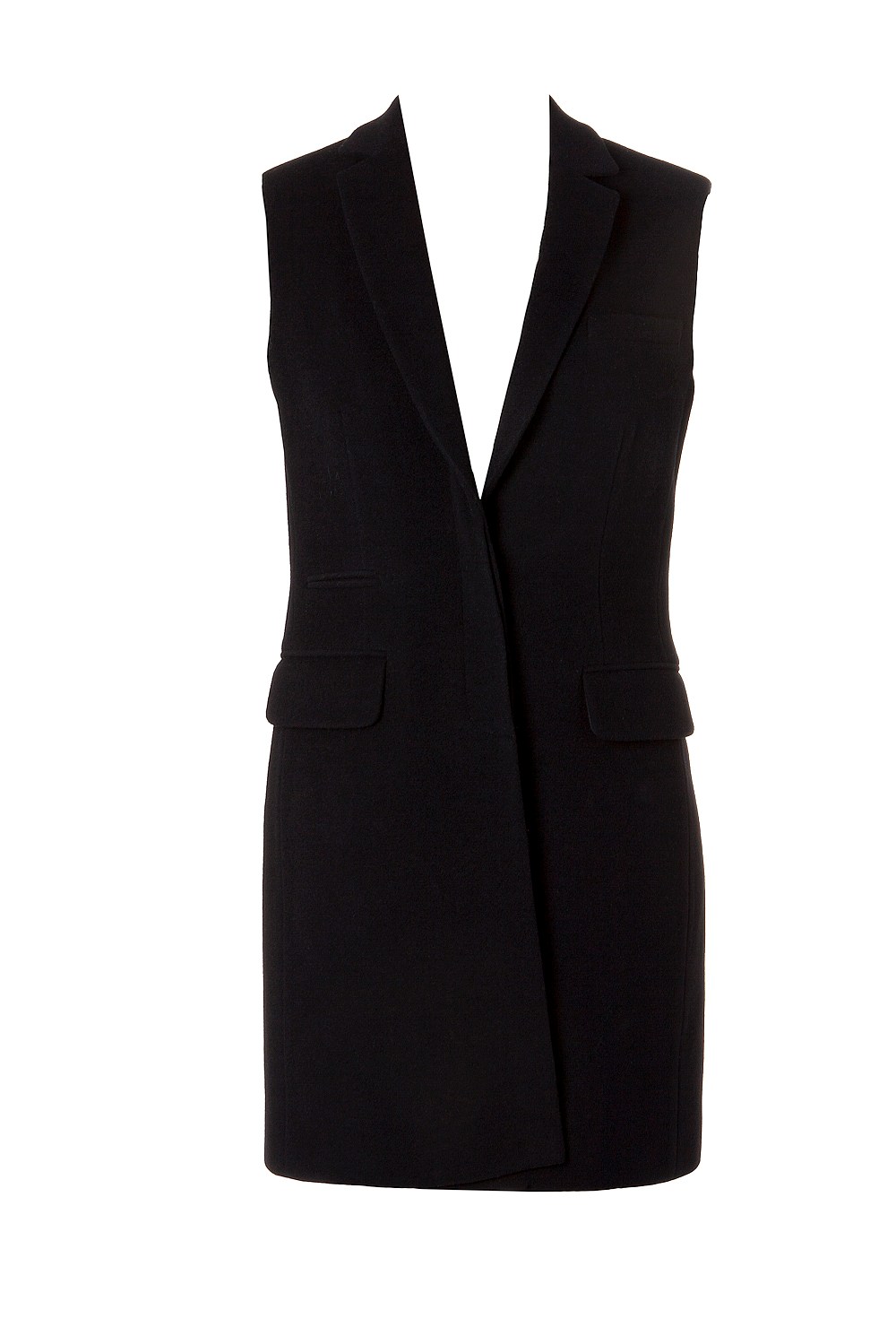 Longline Sleeveless Jacket