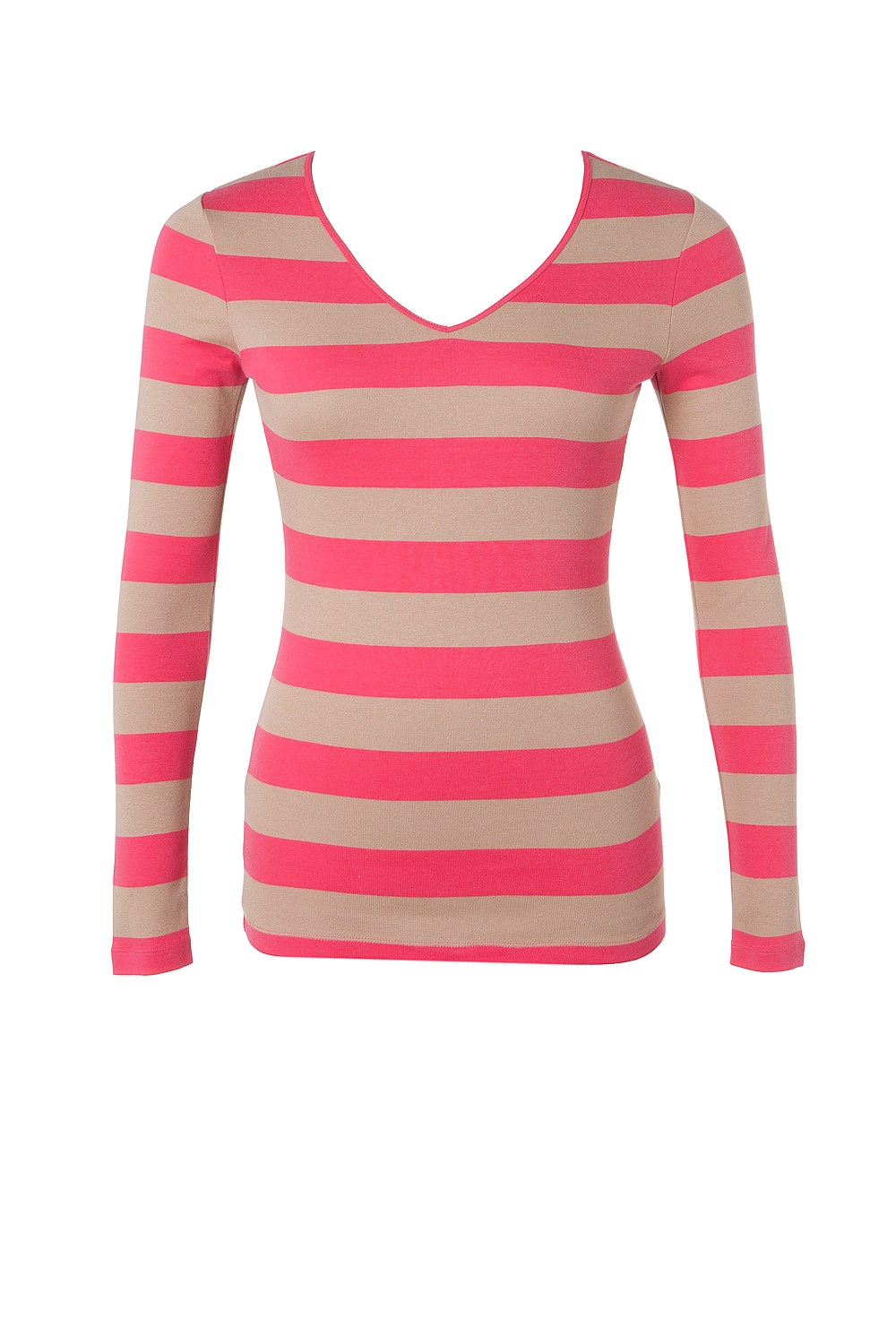 V-Neck Stripe Tee