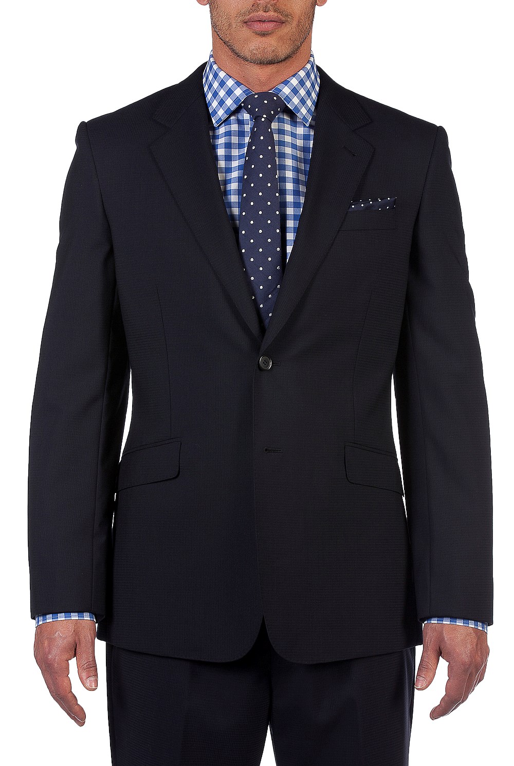 Tailored Shadow Grid Jacket