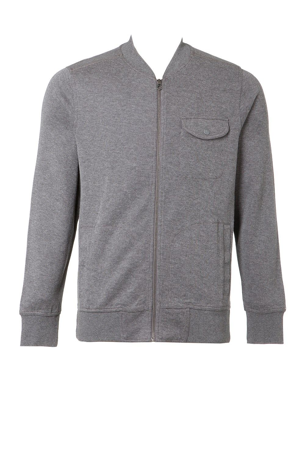 French Rib Zip Through