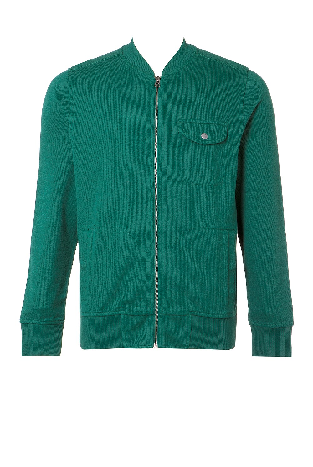 French Rib Zip Through