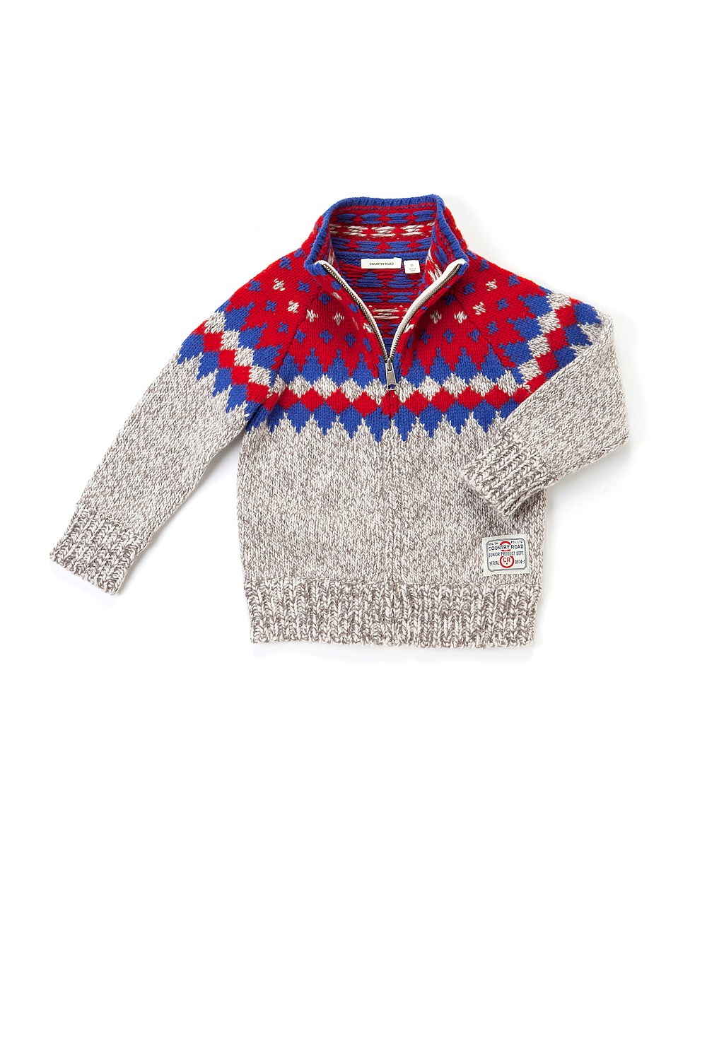 Retro Zip Through Knit
