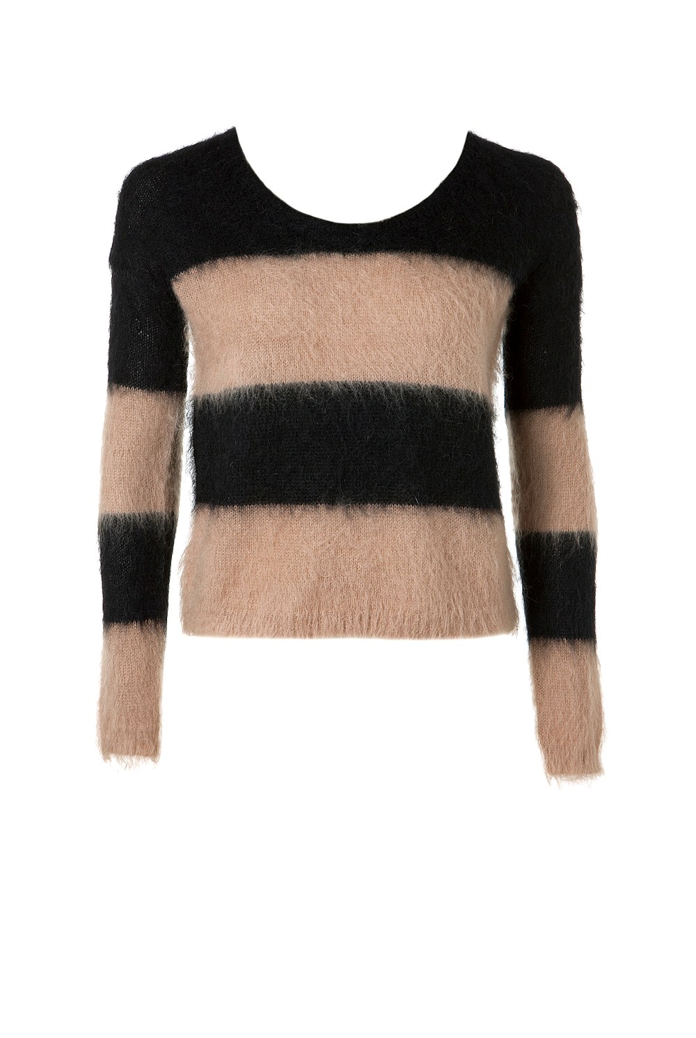Stripe Mohair Blend Knit