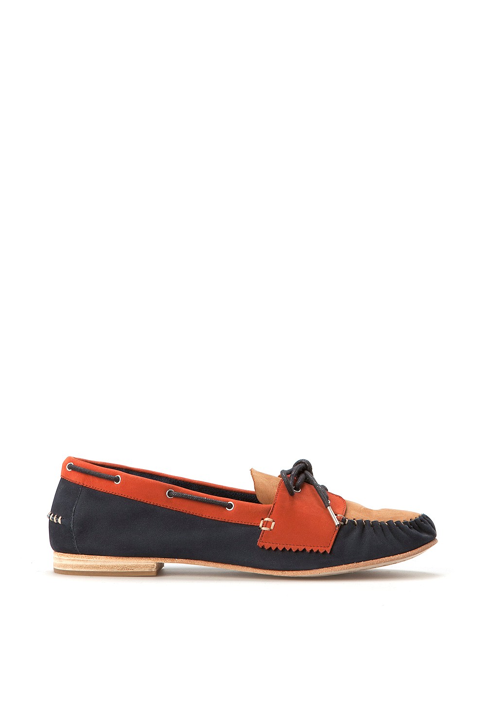 Colour Block Boat Shoe
