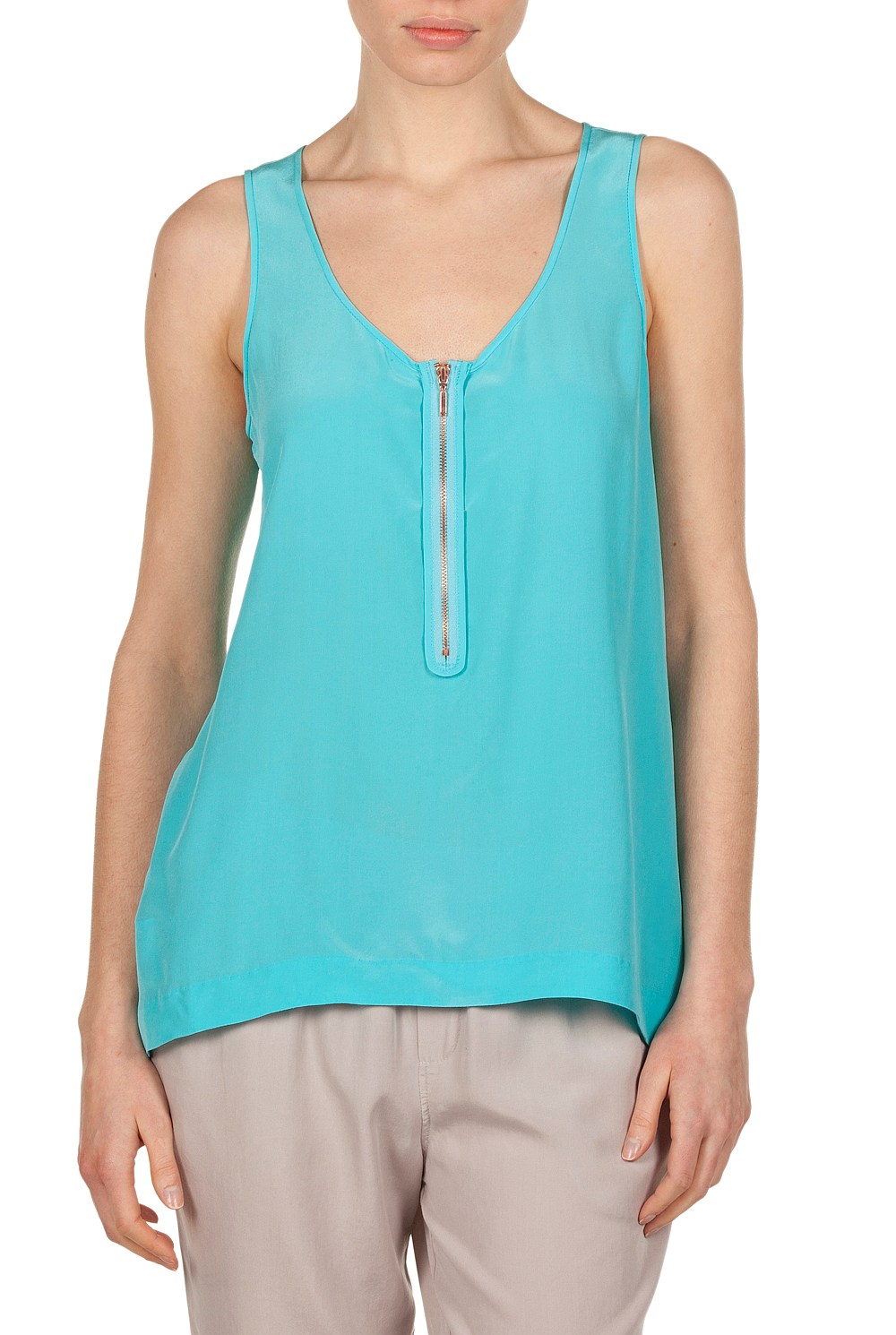 Zip Front Top