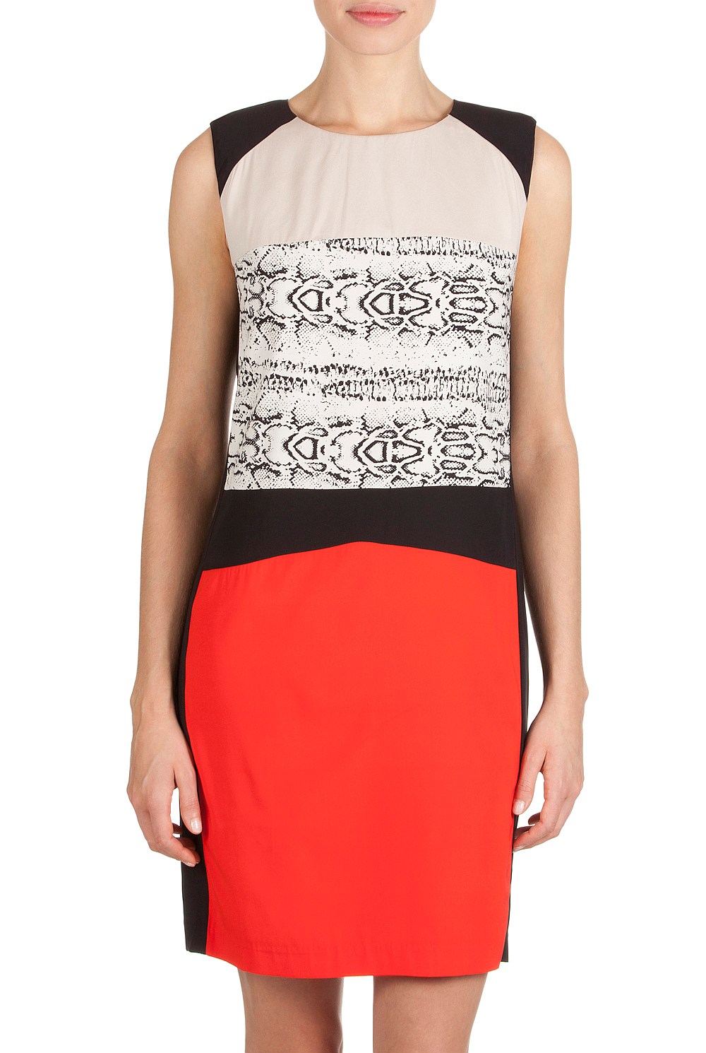 Blocked Shift Dress