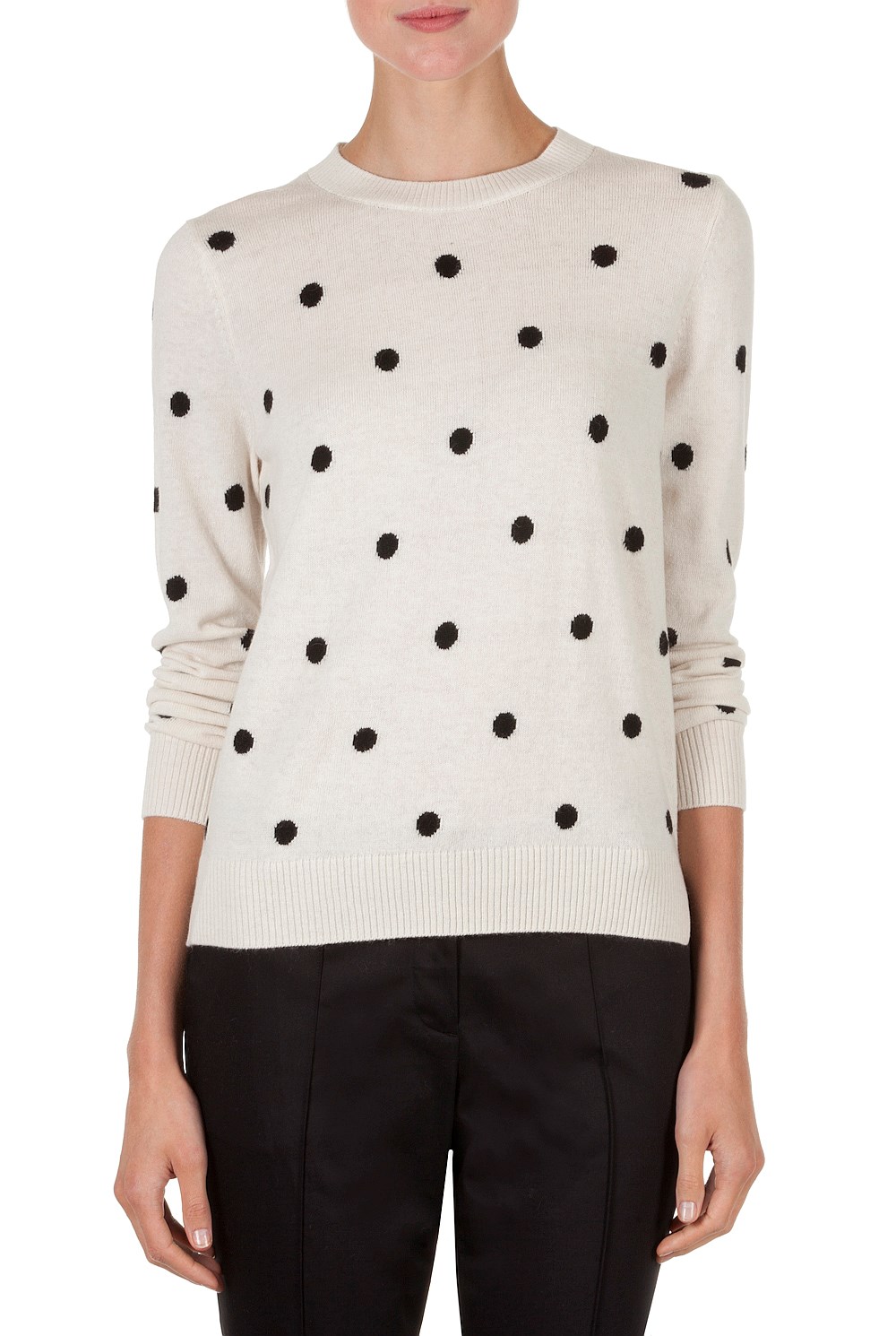 Intarsia Spot Knit