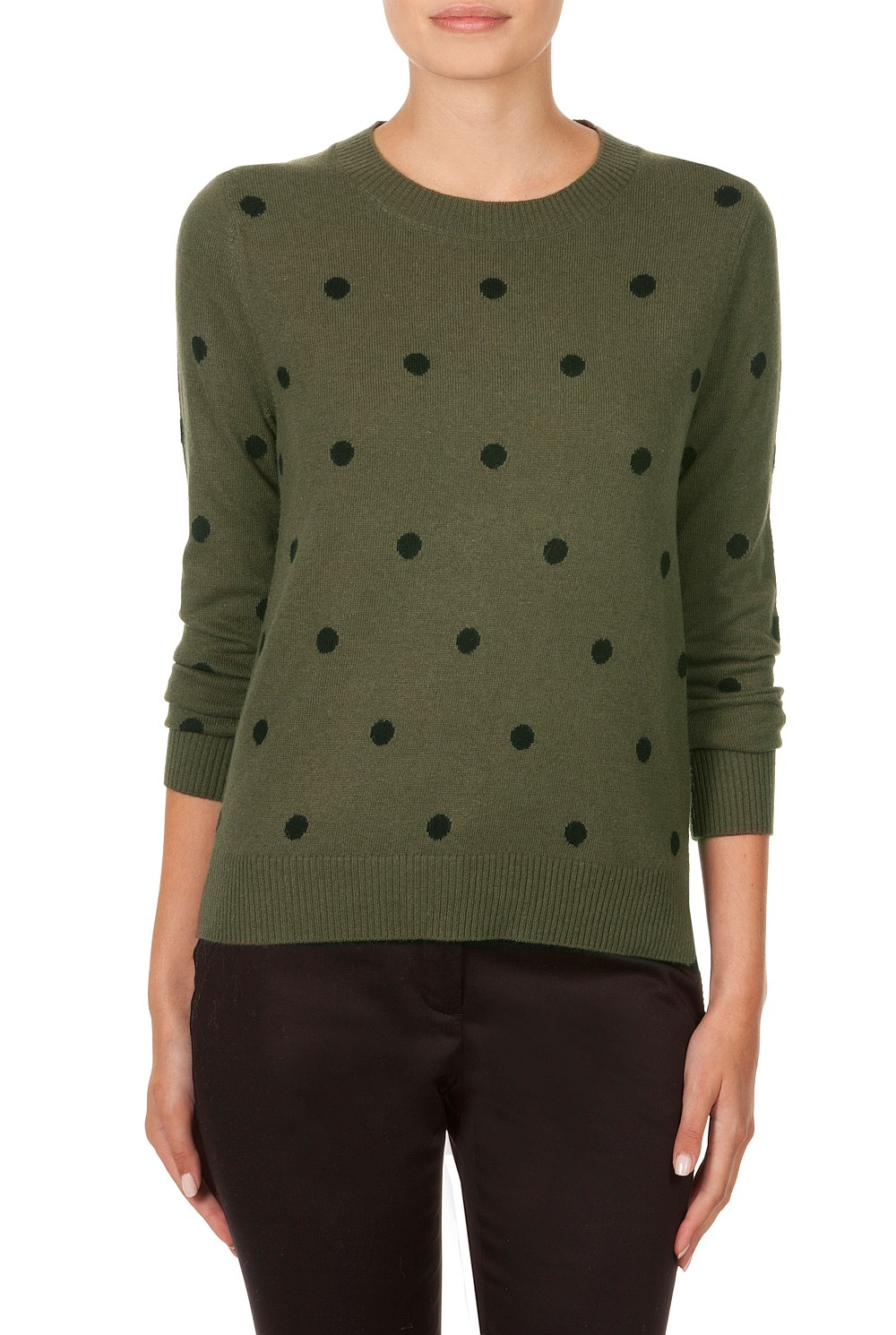 Intarsia Spot Knit