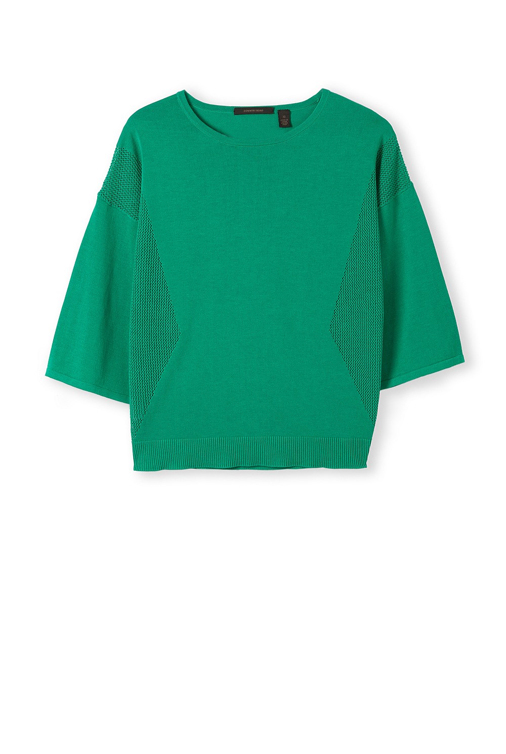 Mesh Kimono Sleeve Knit