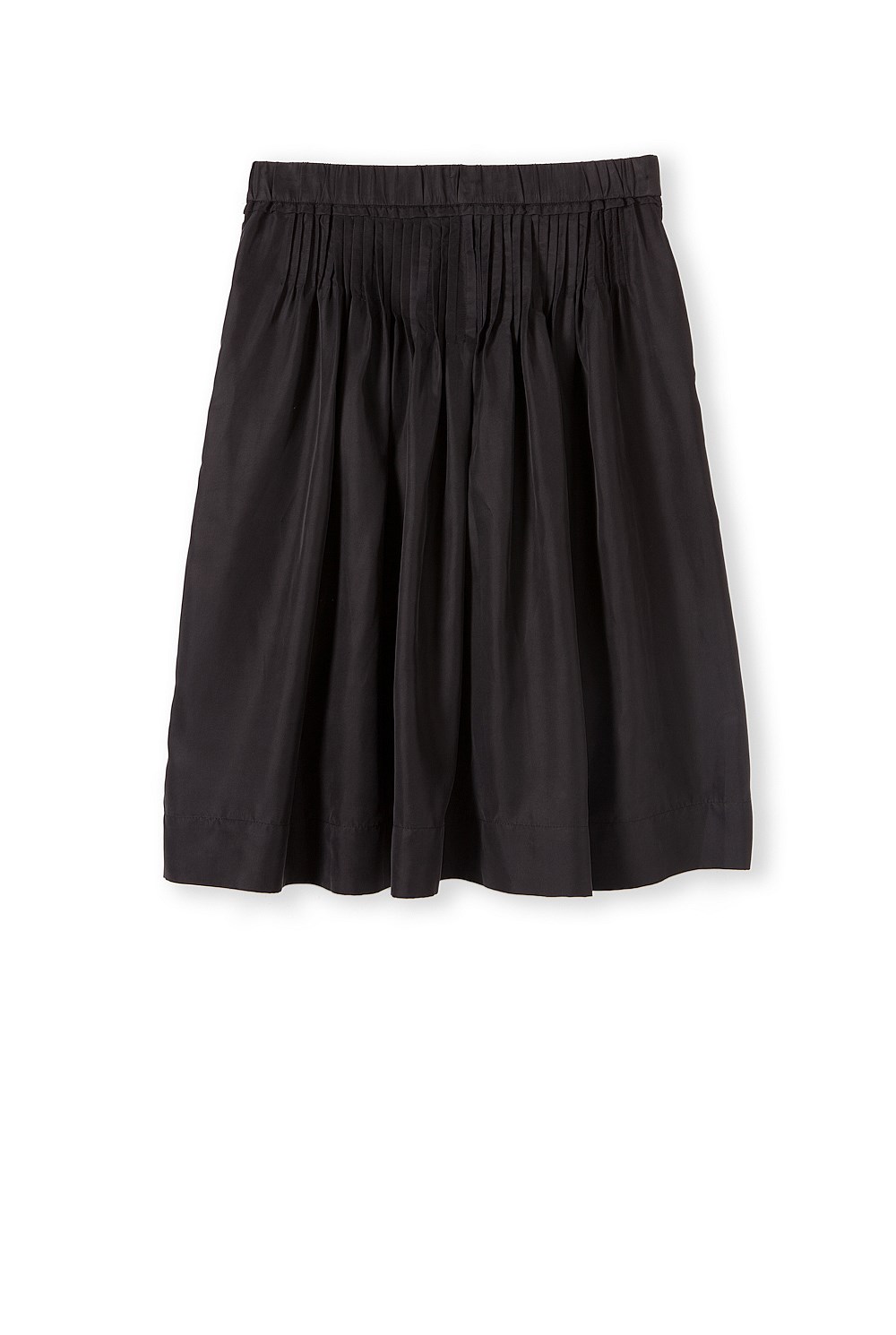 Pintuck Midi Skirt