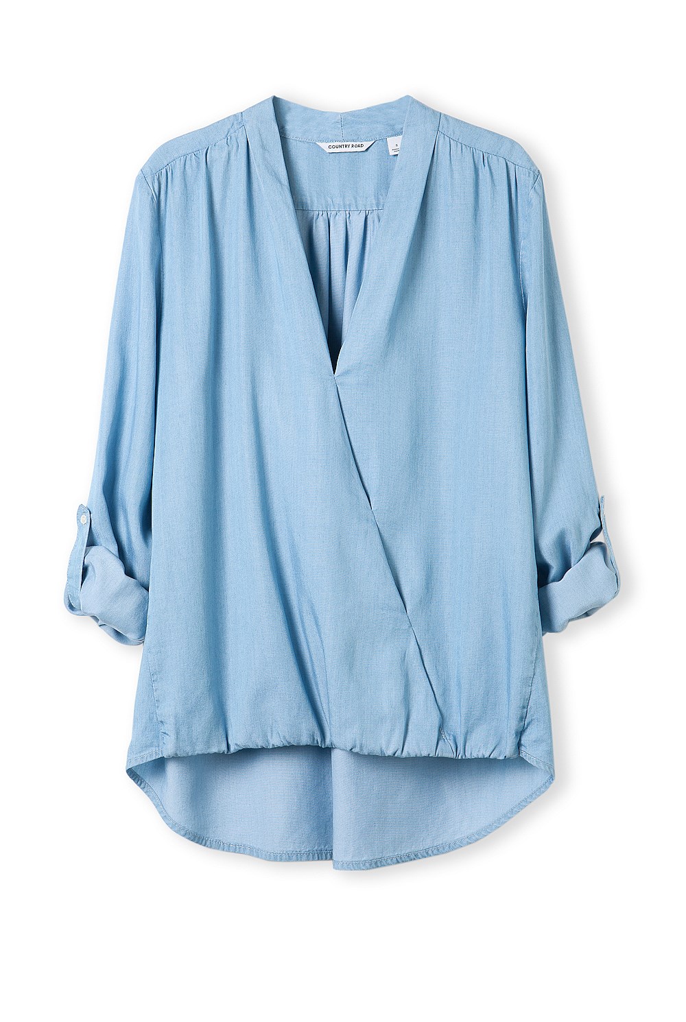 Wrap Chambray Shirt