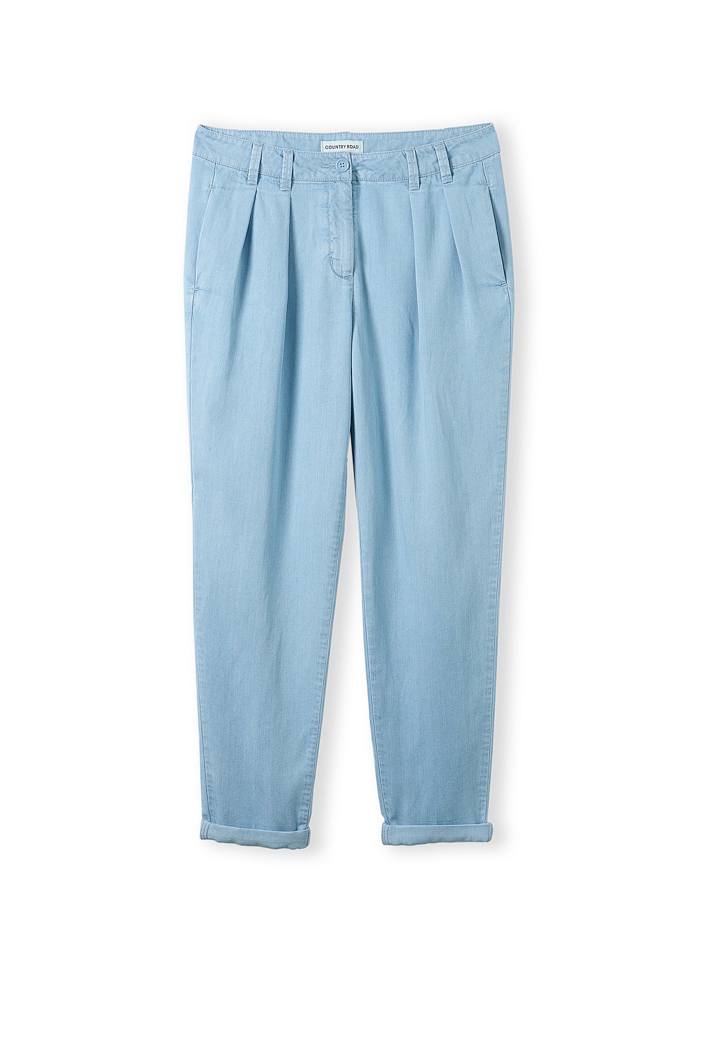 Chambray Pleated Pant