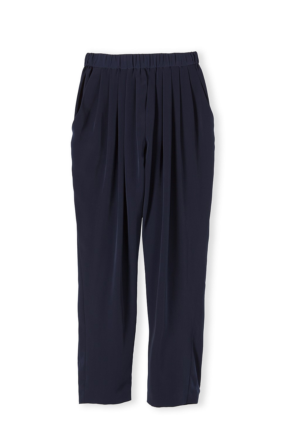 Pleat Front Drape Pant
