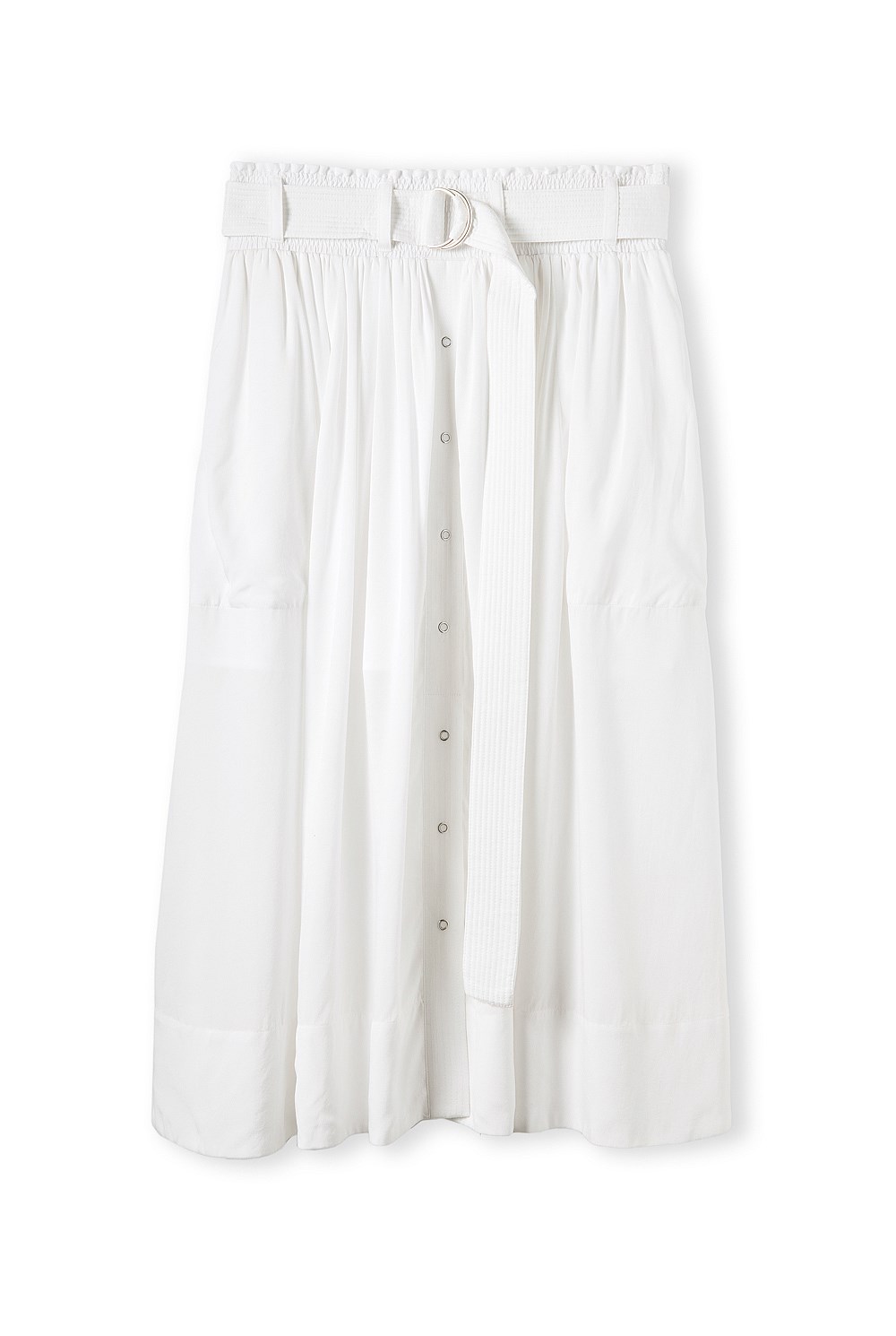 Snap Through Midi Skirt
