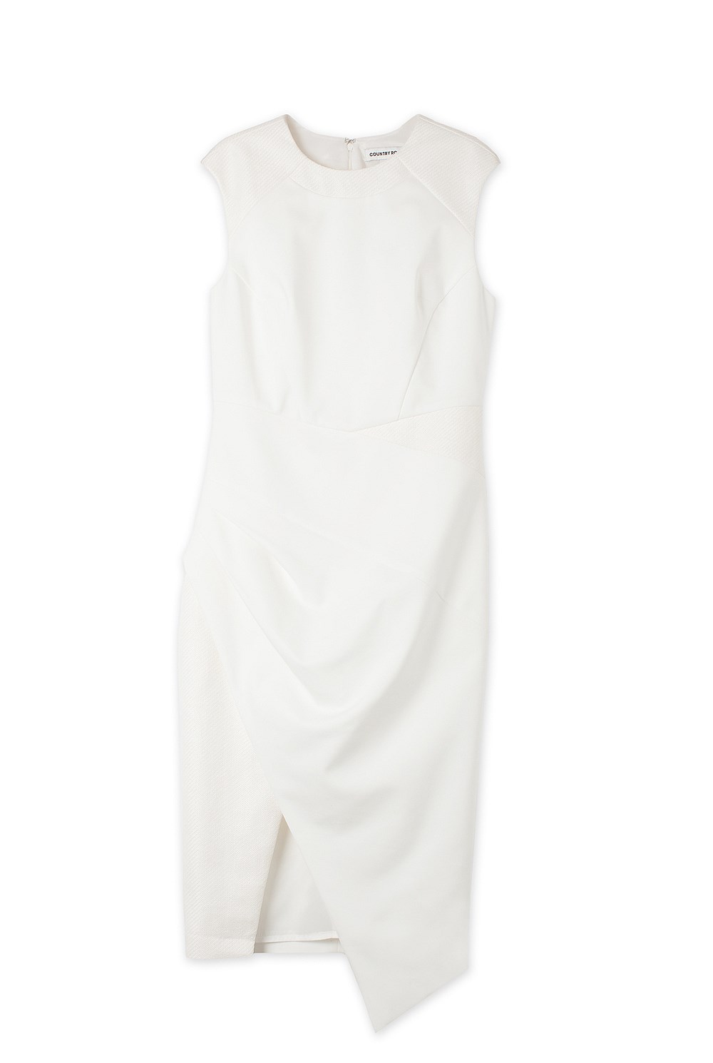 Raffia Trim Wrap Dress
