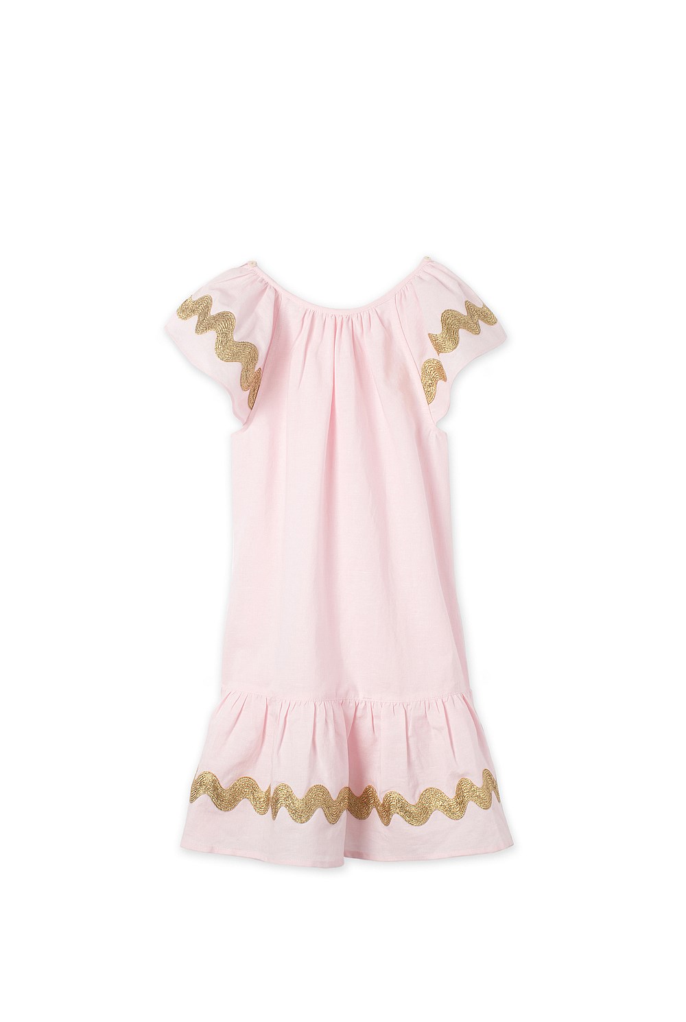 Gold Rickrack Dress