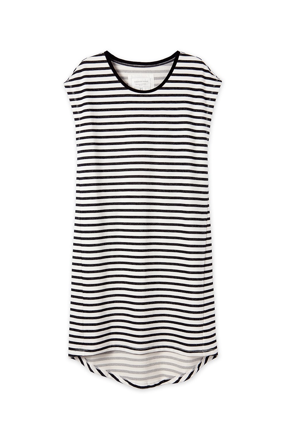 Stripe Drop Tail Sweat Dress