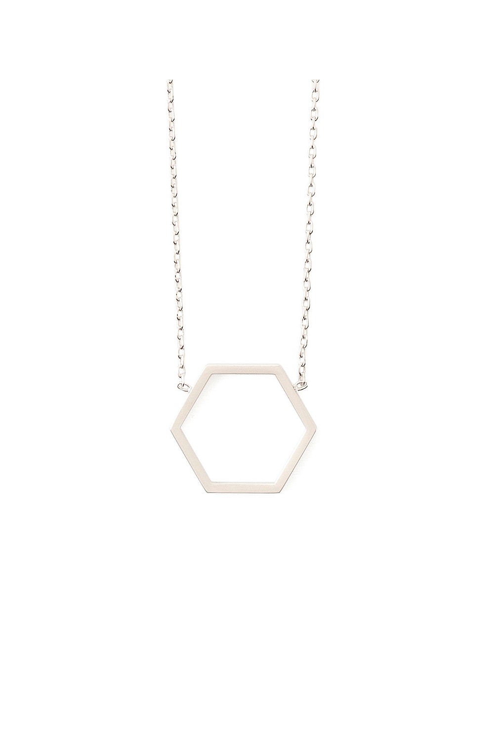 Geometric Hexagon Necklace