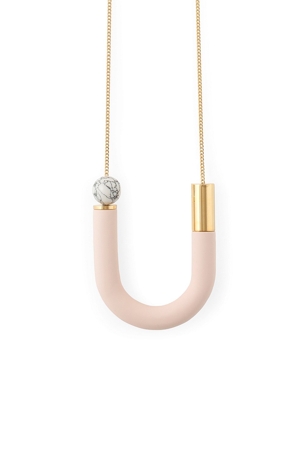 Enamel U Necklace