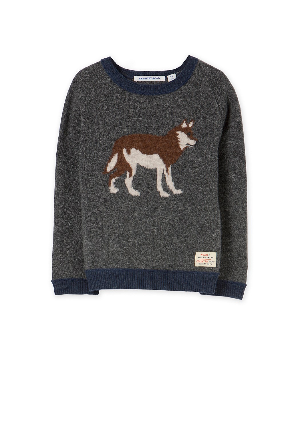 Intarsia Crew Knit