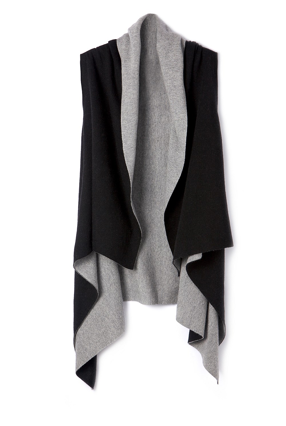 Two Tone Knit Wrap