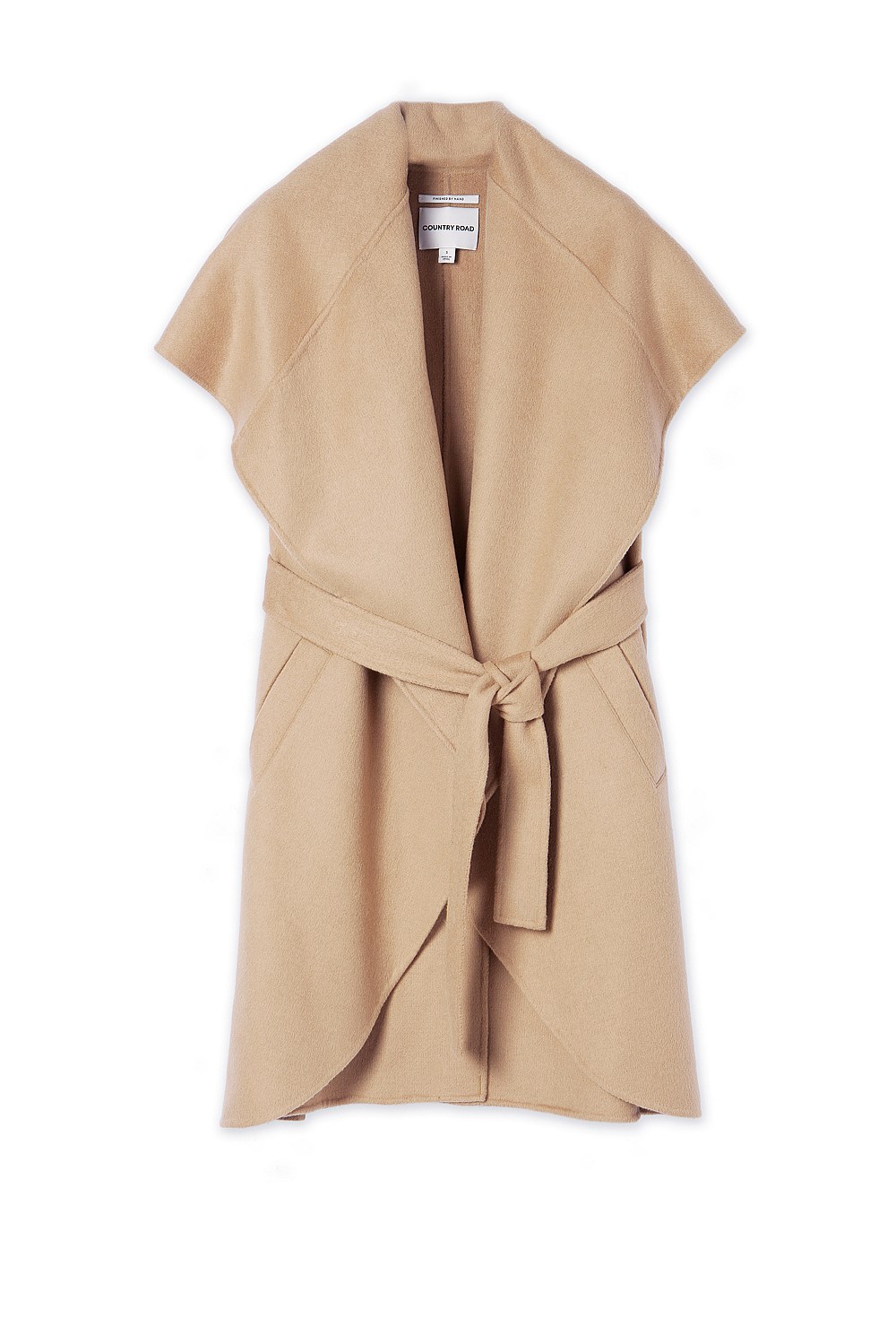 Sleeveless Waterfall Coat