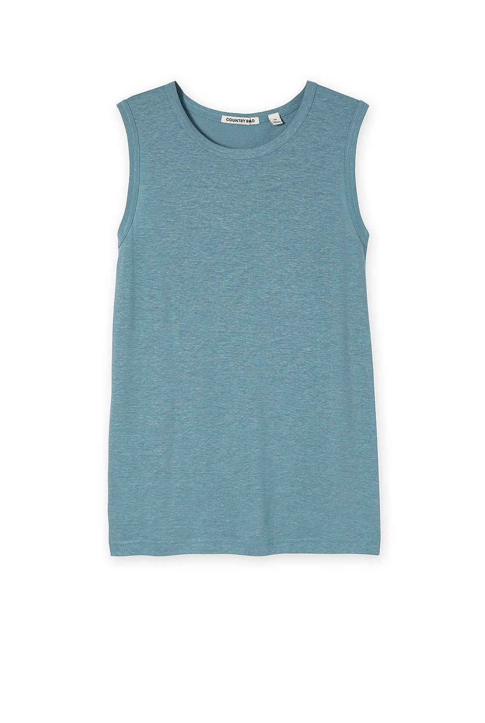Linen Crew Neck Tank