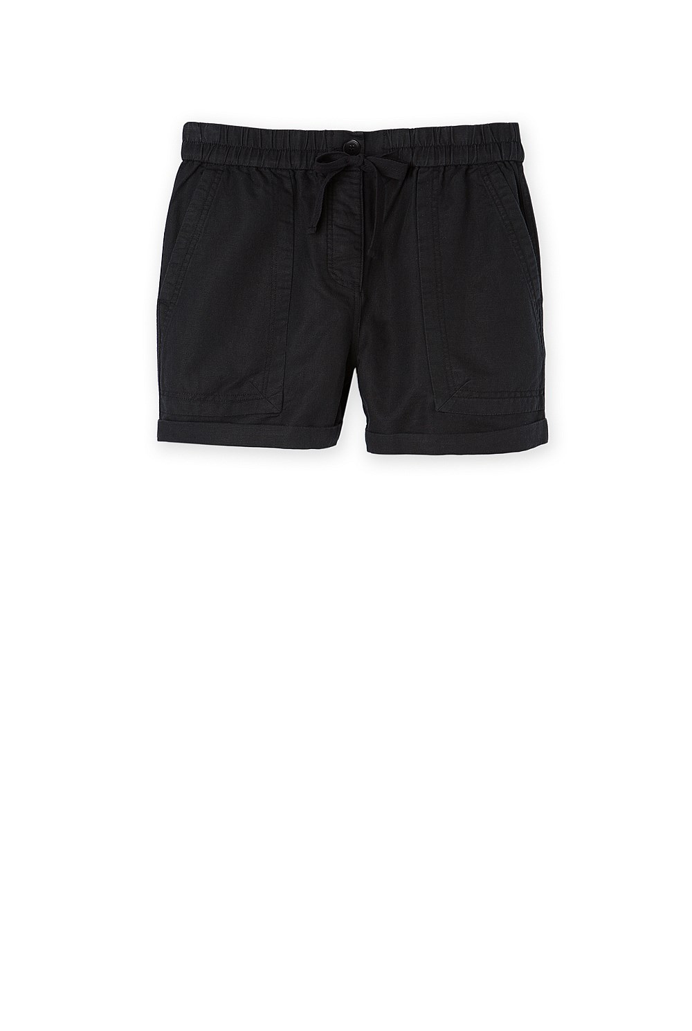 Linen Pocket Detail Short