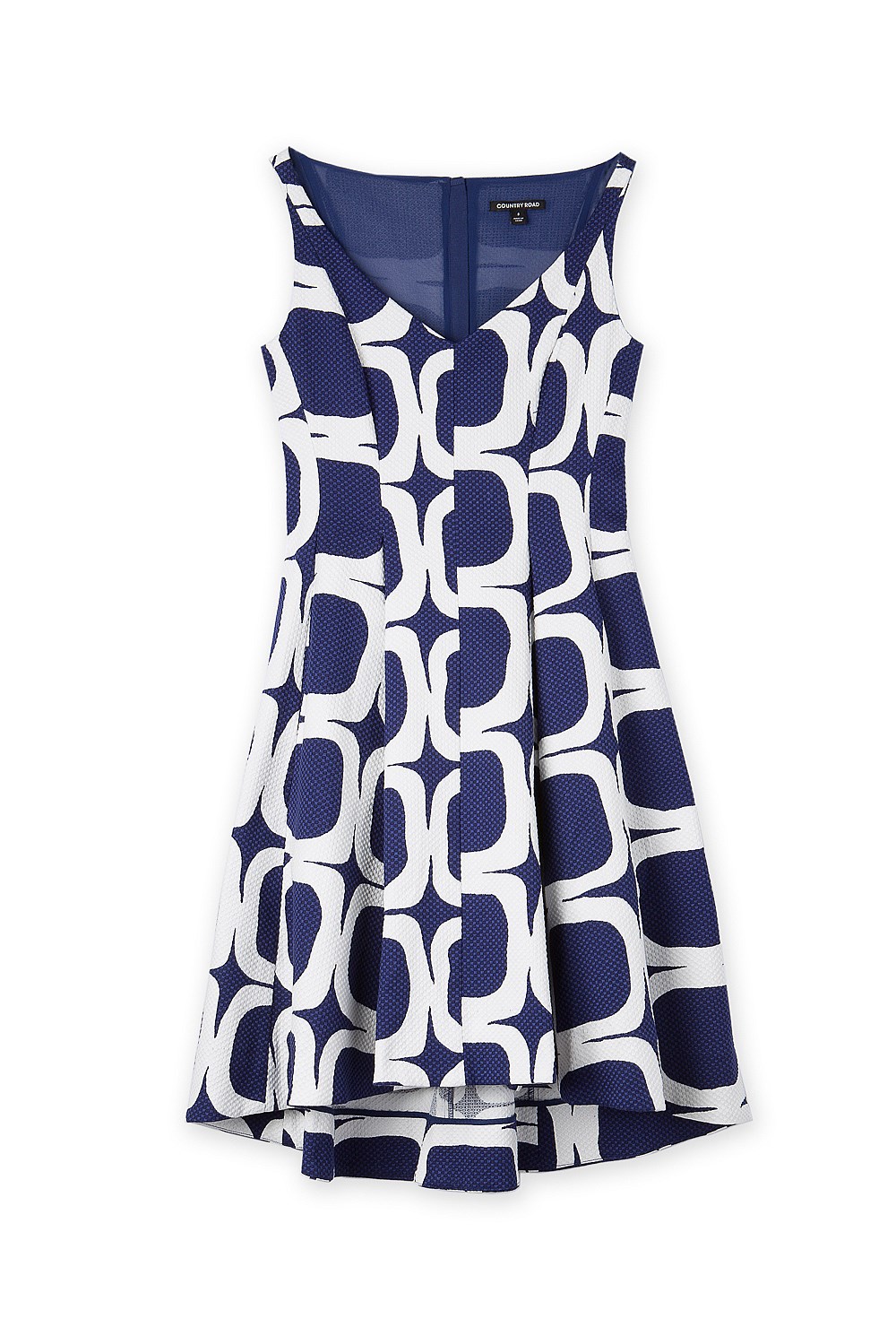 V-Neck Flare Dress