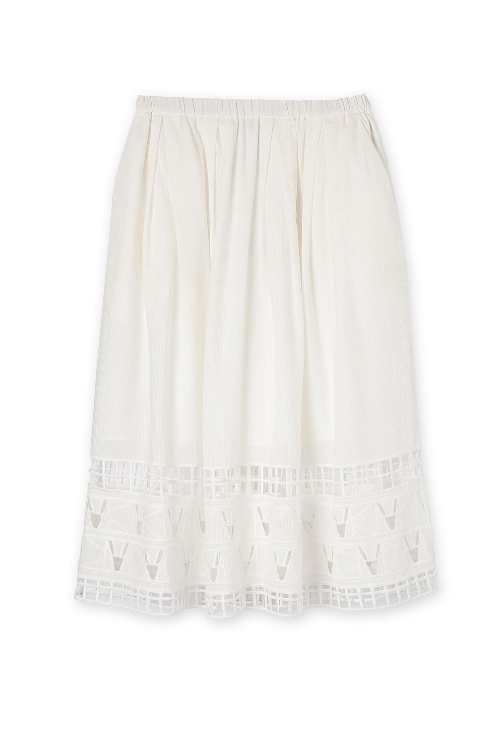 Embroidered Hem Detail Skirt
