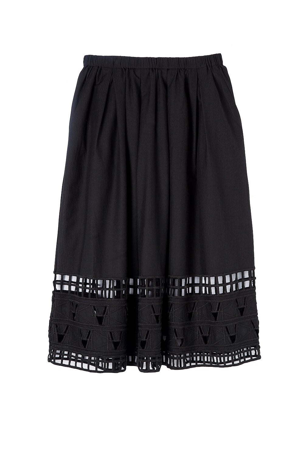 Embroidered Hem Detail Skirt
