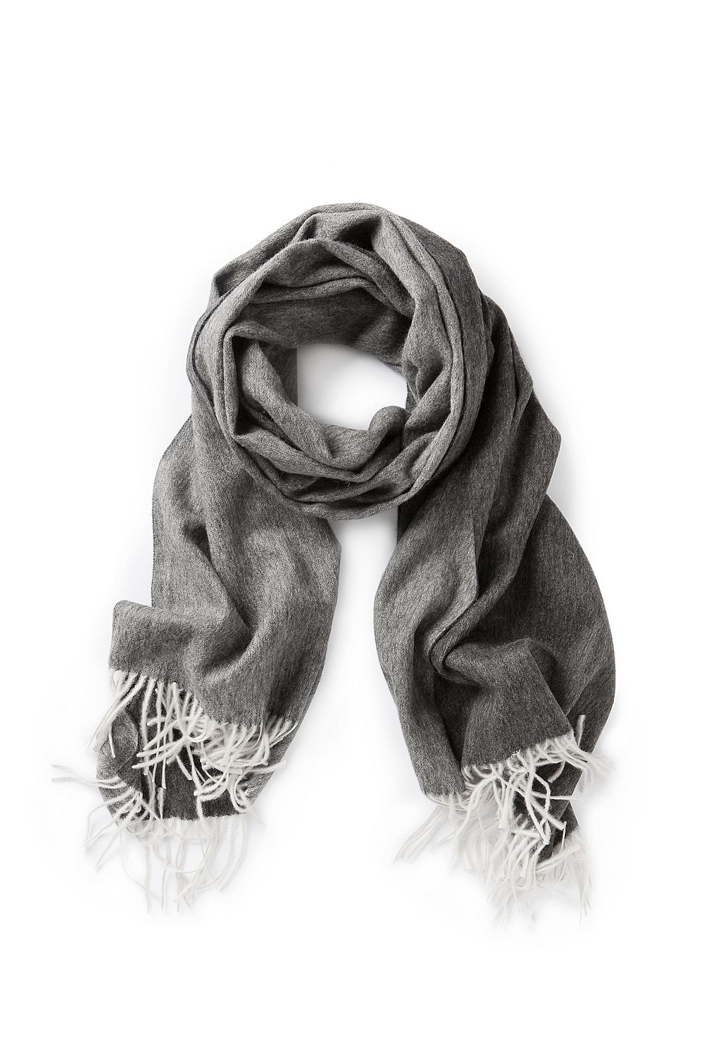 Two Tone Fringed Scarf