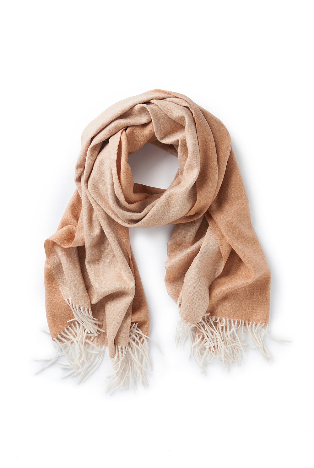 Two Tone Fringed Scarf