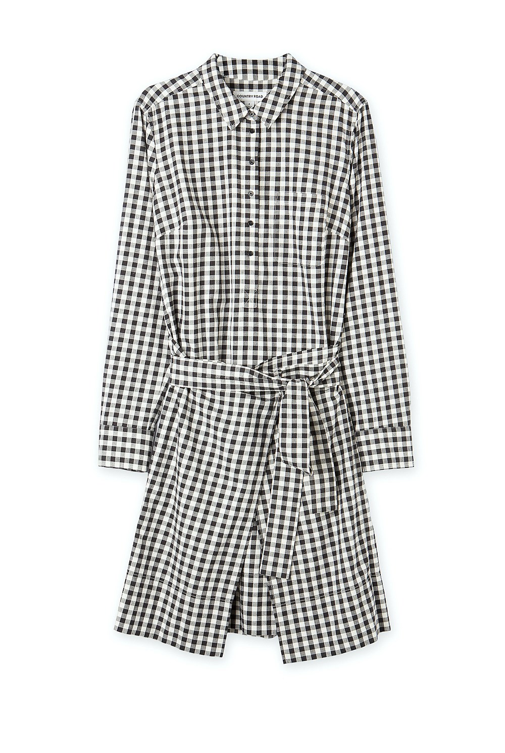 Tie Front Shirt Dress