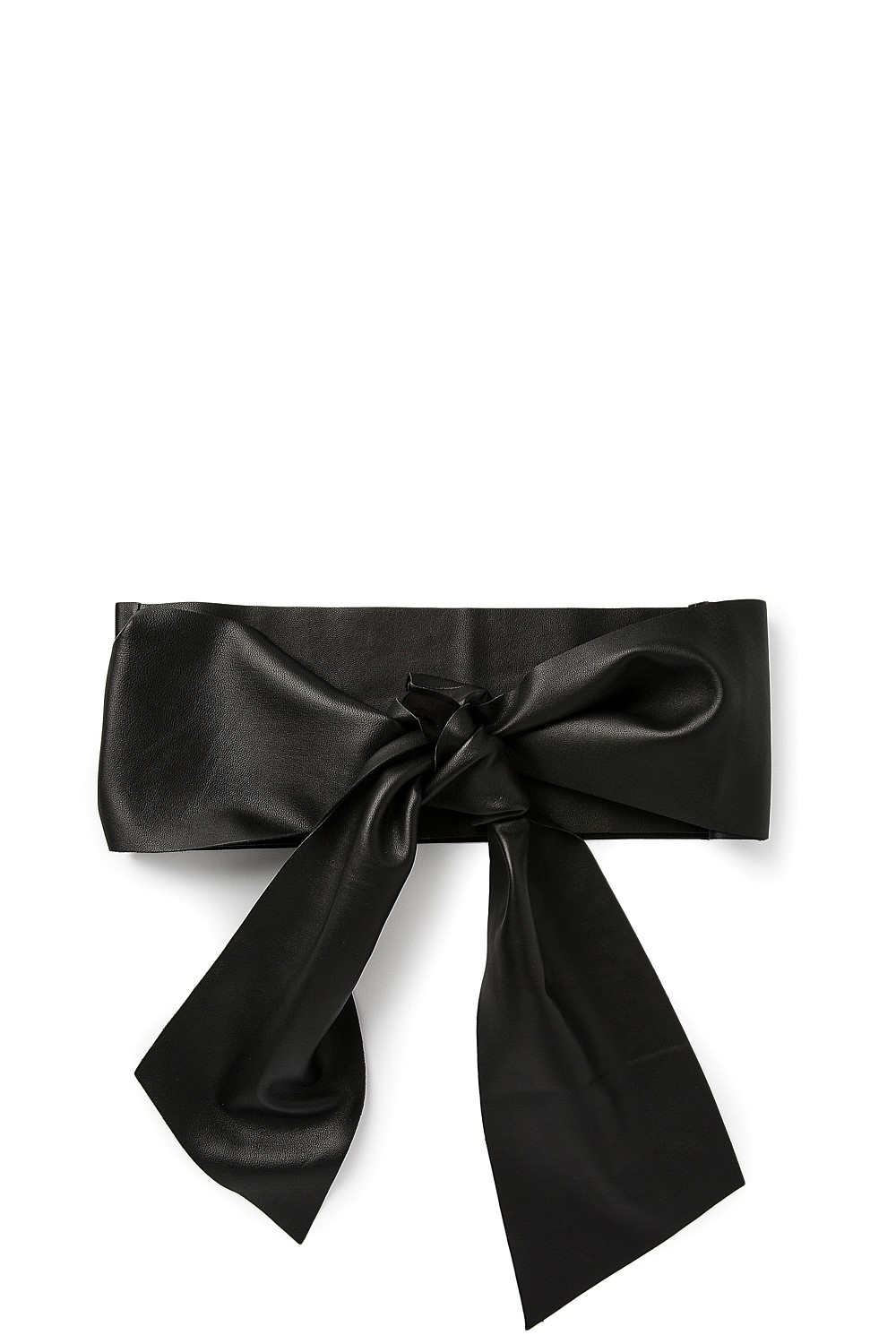 Soft Leather Tie Belt