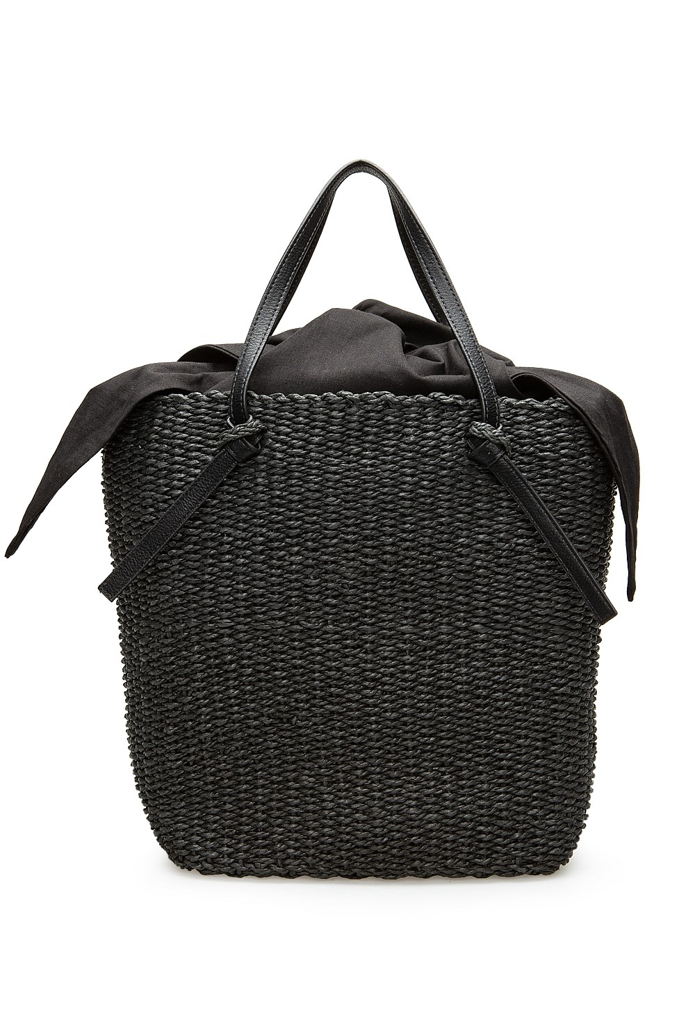 Tie Detail Basket Bag