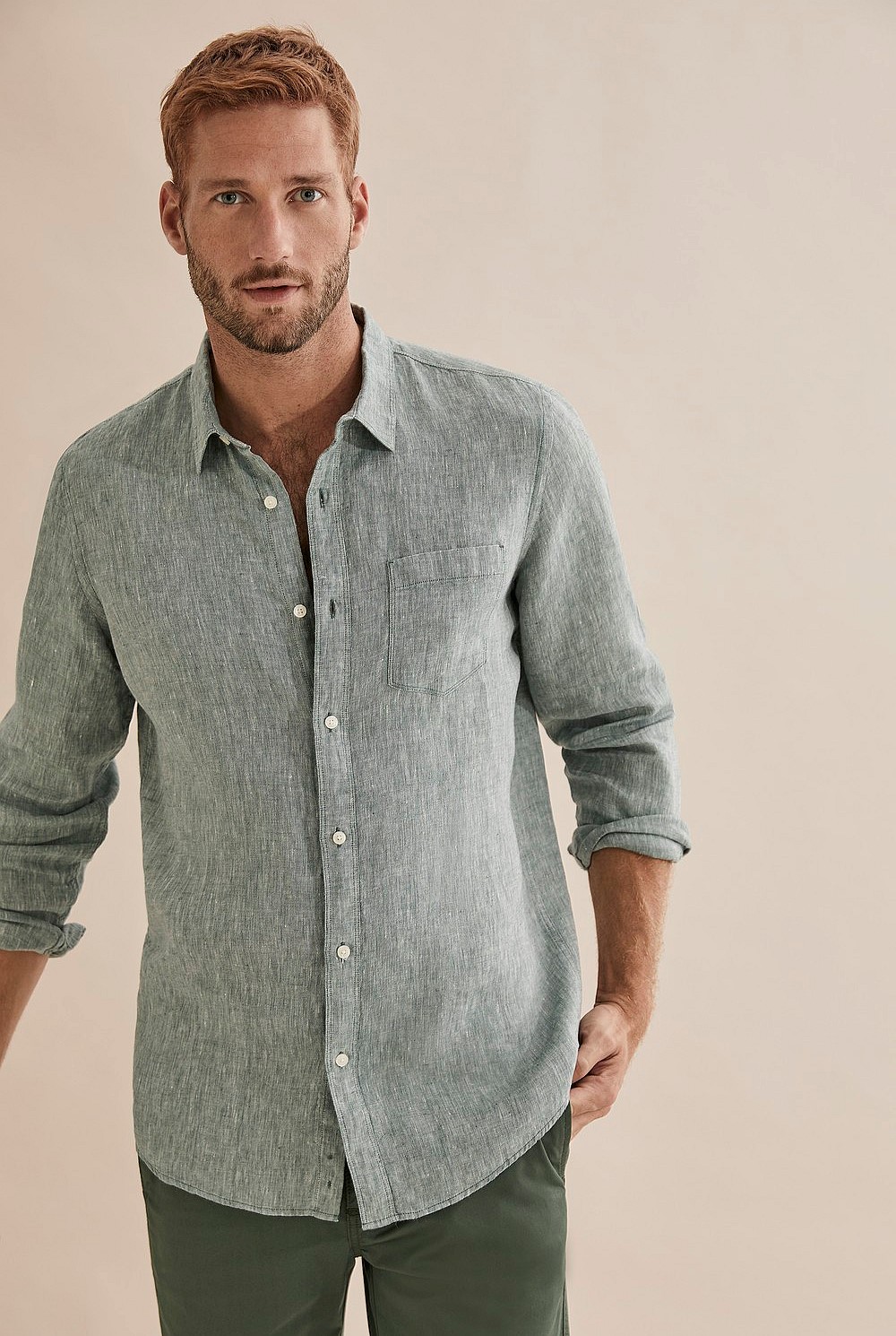 Long Sleeve Irish Linen Shirt