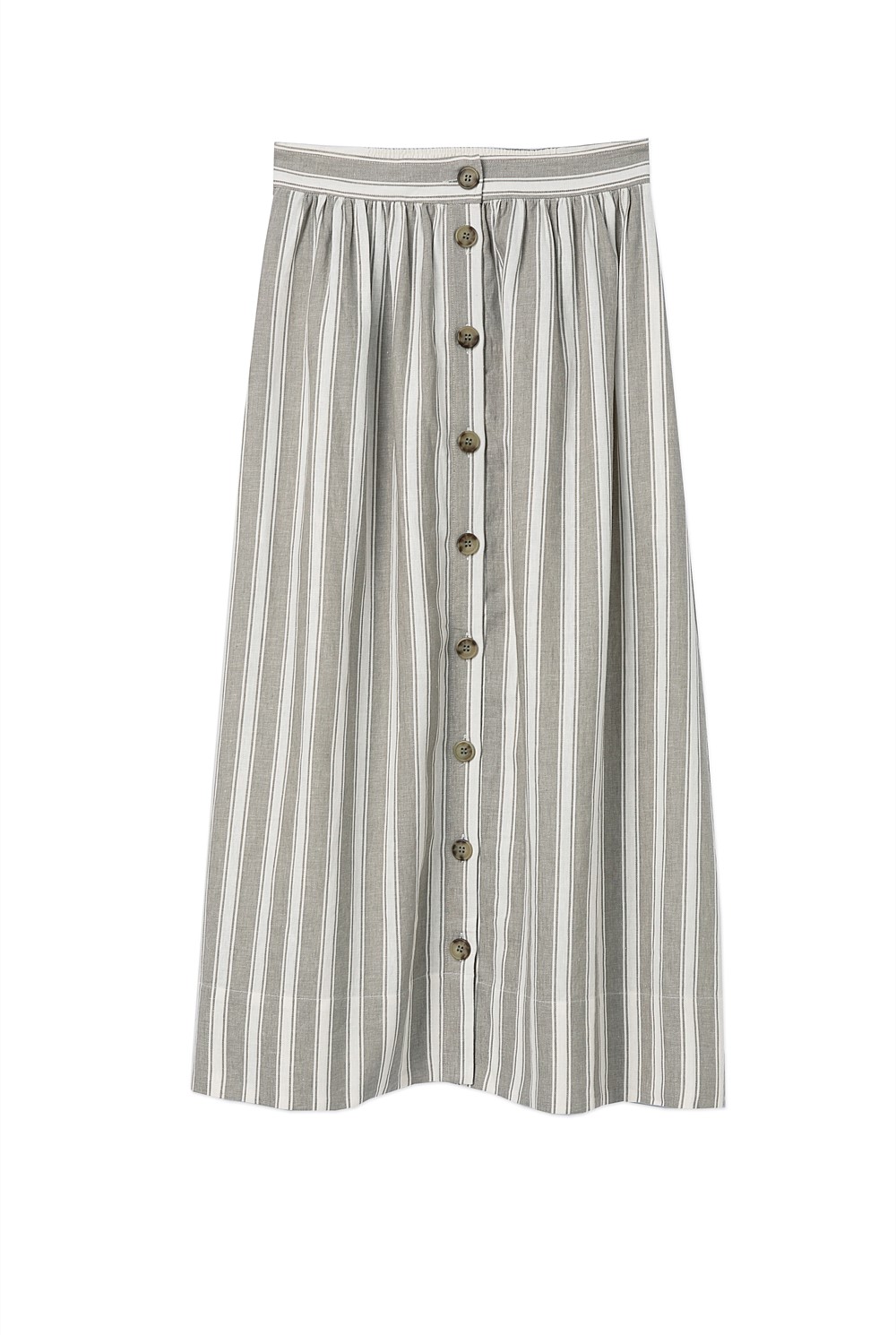 Stripe Linen Skirt
