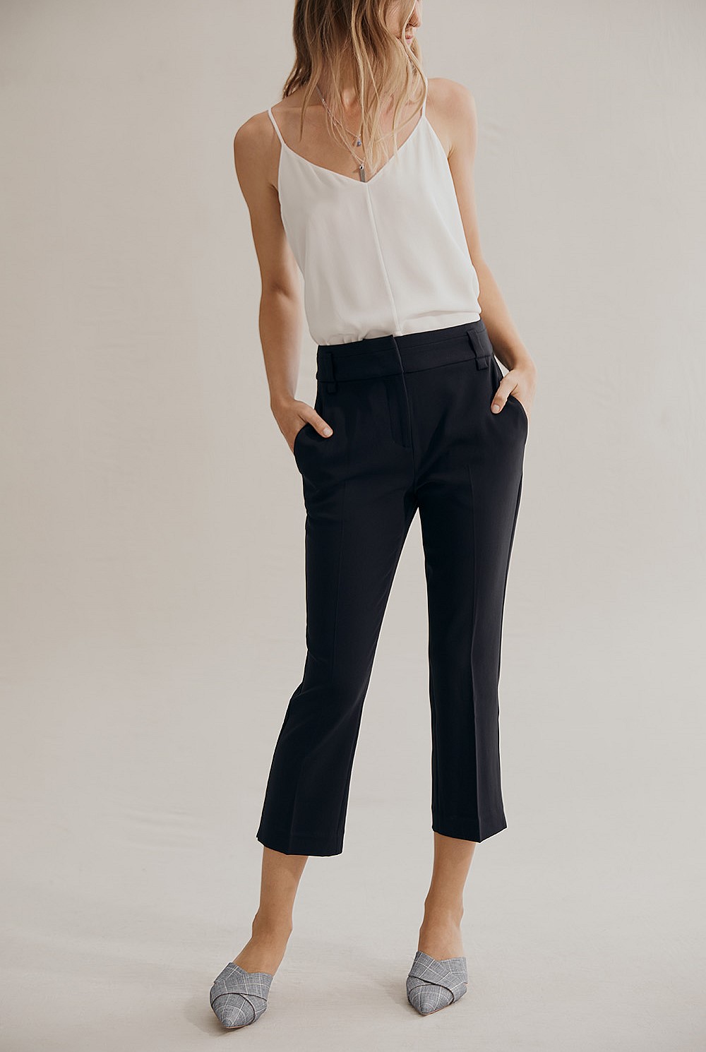 Cropped Cigarette Pant