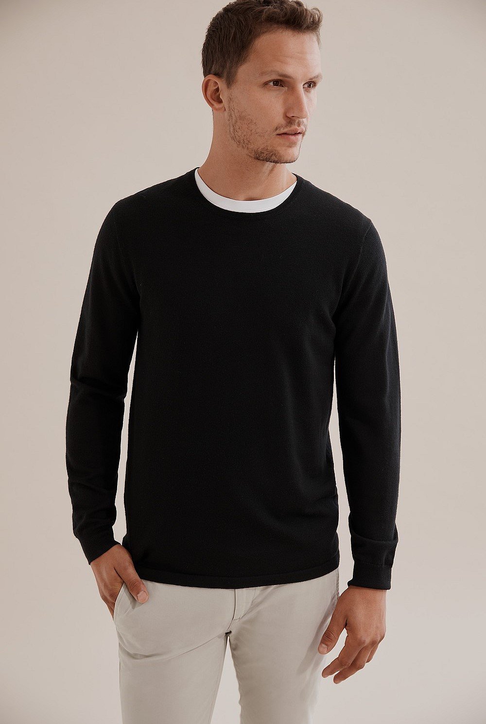 Traceable Merino Crew Neck Knit